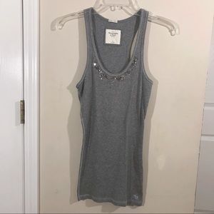 Abercrombie & Fitch Perfect Stretch Gray Top - L